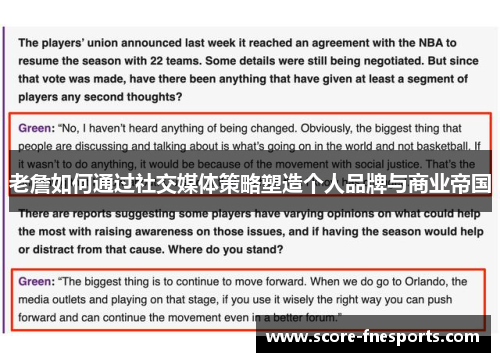 老詹如何通过社交媒体策略塑造个人品牌与商业帝国
