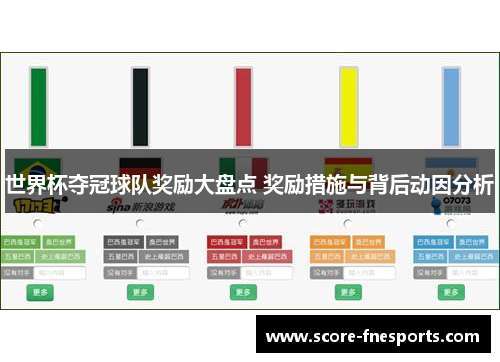世界杯夺冠球队奖励大盘点 奖励措施与背后动因分析